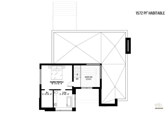 V-137 - Plan de maison à étages à vendre - Plan de l'étage