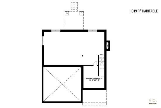 V-172-D - Plan de maison à étages à vendre - Plan du sous-sol