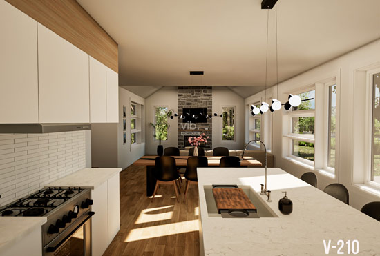 V-210 - Plan de maison à étages à vendre - Image intérieure