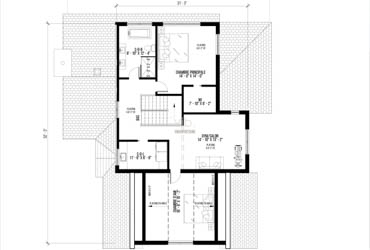V-228 - Plan de maison &agrave; &eacute;tages &agrave; vendre - Plan de l'&eacute;tage