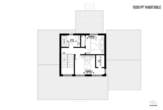 V-234 - Plan de maison à étages à vendre - Plan de l'étage