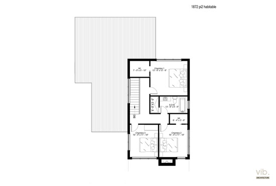 V-278-A - Plan de maison à étages à vendre - Plan de l'étage