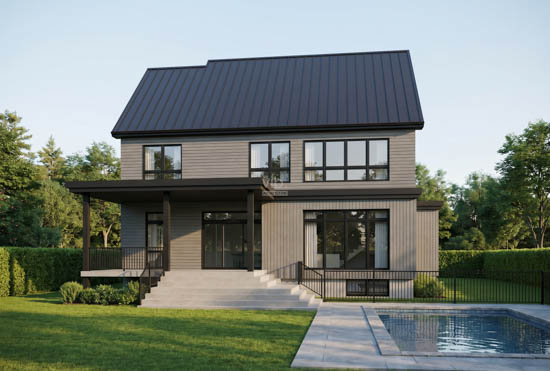 V-103 - Plan de maison intergénération à vendre - Image arrière