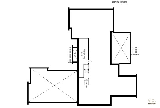 V-271 - Plan de maison plain-pied à vendre - Plan du sous-sol