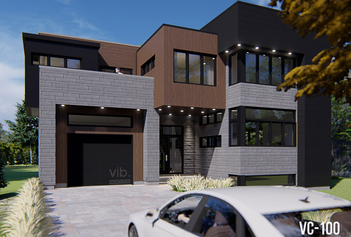 Plan de maison &agrave; &eacute;tages &agrave; vendre - Mod&egrave;le C-100