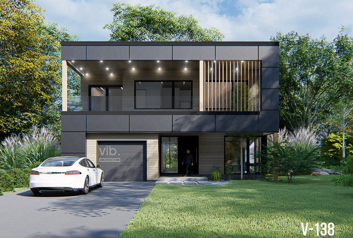 Plan de maison &agrave; &eacute;tages &agrave; vendre - Mod&egrave;le V-138