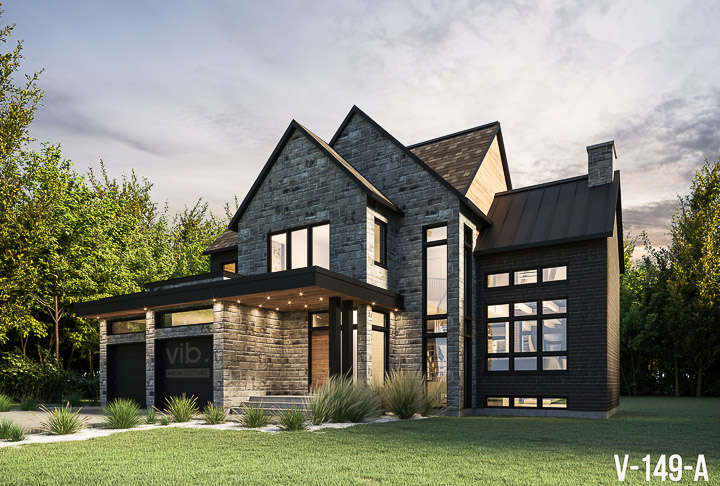 Plan de maison &agrave; &eacute;tages &agrave; vendre - Mod&egrave;le V-149-A