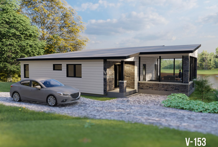 Plan de maison &agrave; &eacute;tages &agrave; vendre - Mod&egrave;le V-153