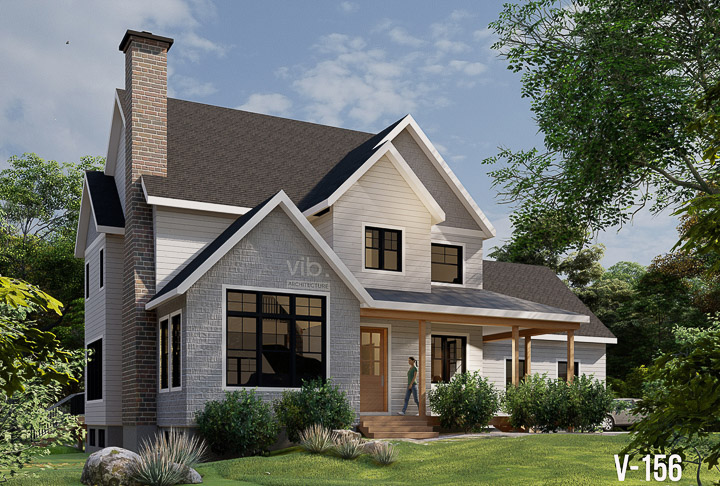 Plan de maison &agrave; &eacute;tages &agrave; vendre - Mod&egrave;le V-156