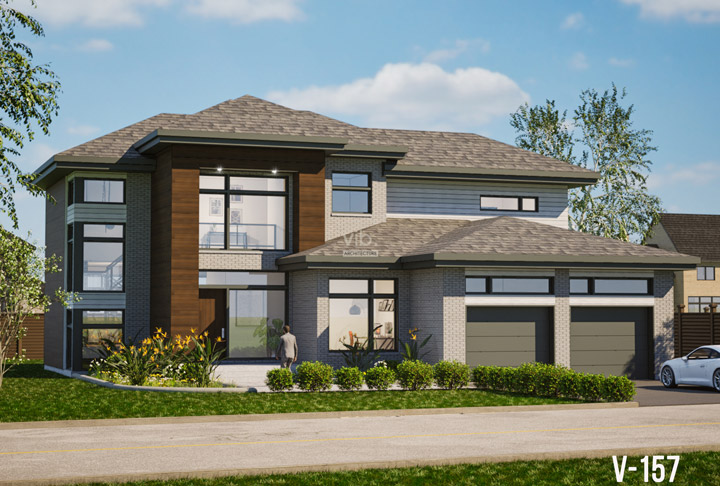 Plan de maison &agrave; &eacute;tages &agrave; vendre - Mod&egrave;le V-157