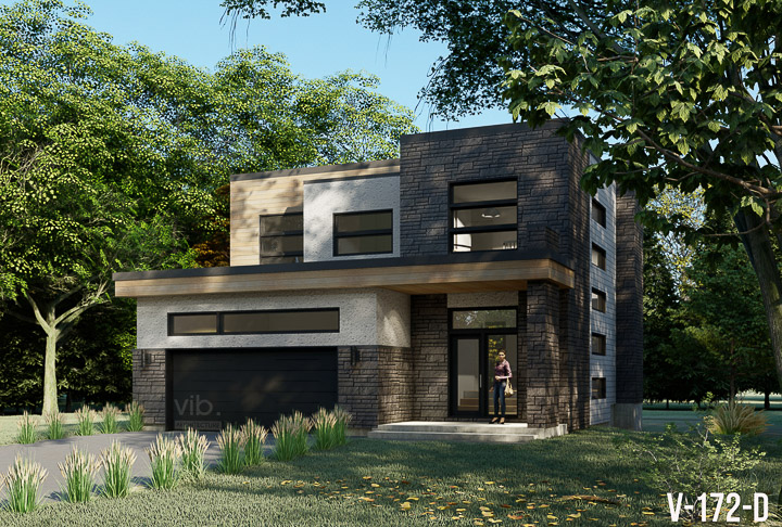 Plan de maison &agrave; &eacute;tages &agrave; vendre - Mod&egrave;le V-172-D