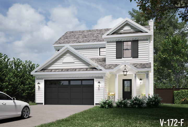 Plan de maison &agrave; &eacute;tages &agrave; vendre - Mod&egrave;le V-172-F