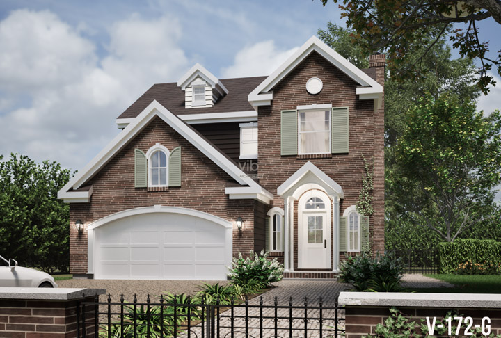 Plan de maison &agrave; &eacute;tages &agrave; vendre - Mod&egrave;le V-172-G