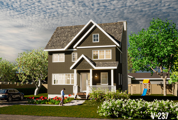 Plan de maison &agrave; &eacute;tages &agrave; vendre - Mod&egrave;le V-237