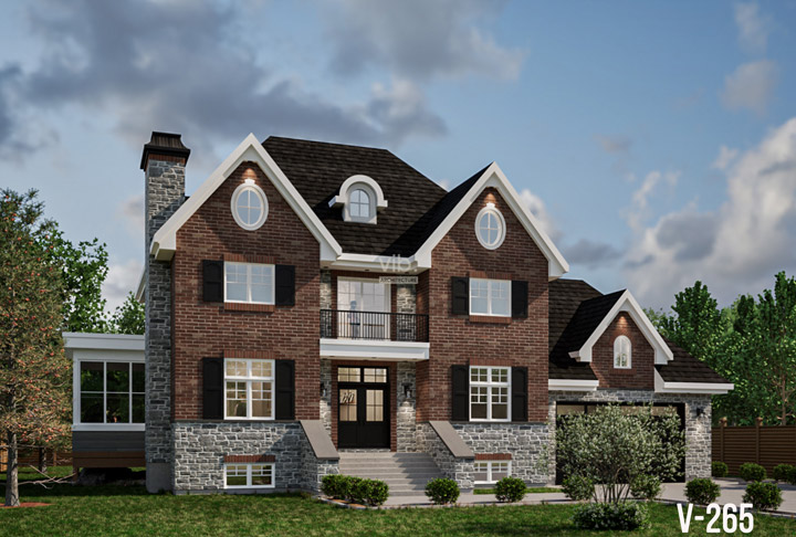 Plan de maison &agrave; &eacute;tages &agrave; vendre - Mod&egrave;le V-265