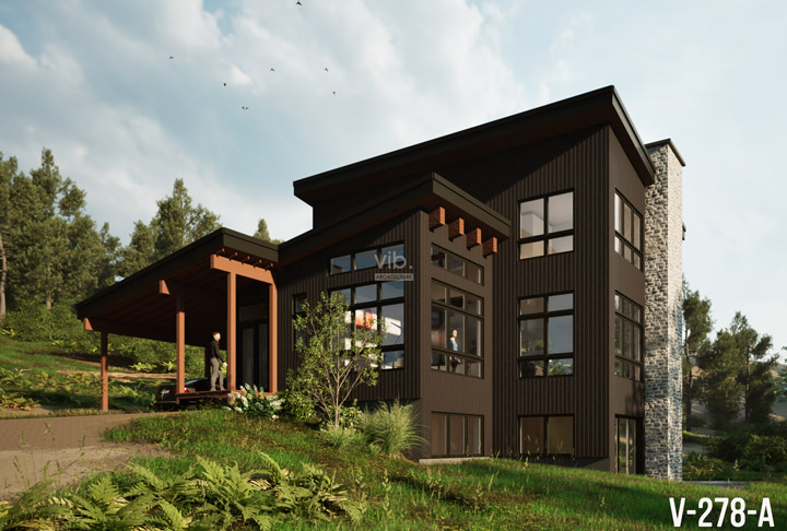 Plan de maison &agrave; &eacute;tages &agrave; vendre - Mod&egrave;le V-278-A