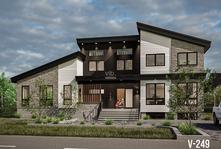 Plan de maison interg&eacute;n&eacute;ration &agrave; vendre - Mod&egrave;le V-249