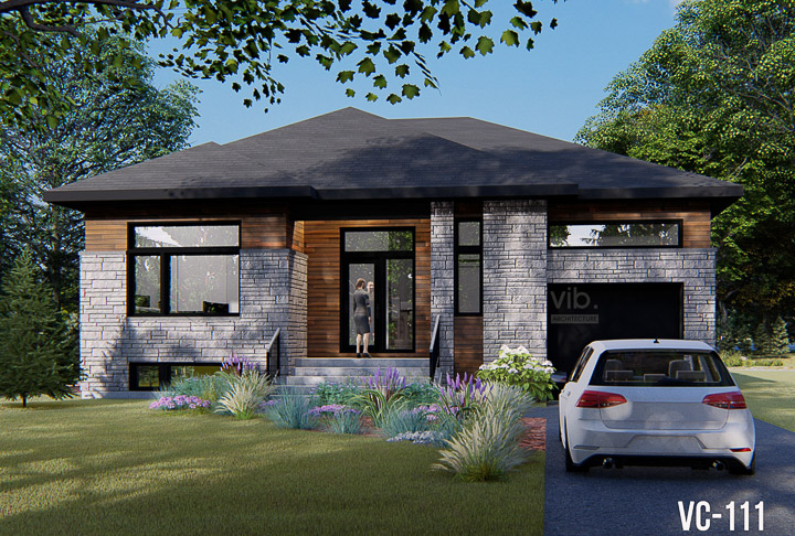 Plan de maison plain-pied &agrave; vendre - Mod&egrave;le C-111