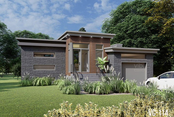 Plan de maison plain-pied &agrave; vendre - Mod&egrave;le C-114