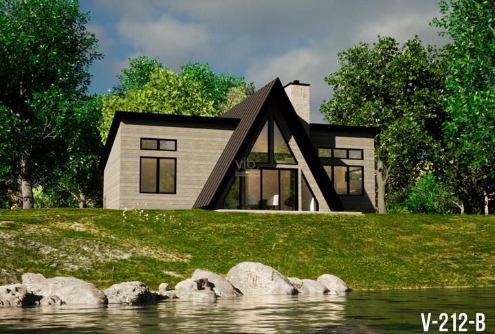 Plan de maison plain-pied &agrave; vendre - Mod&egrave;le V-212-B