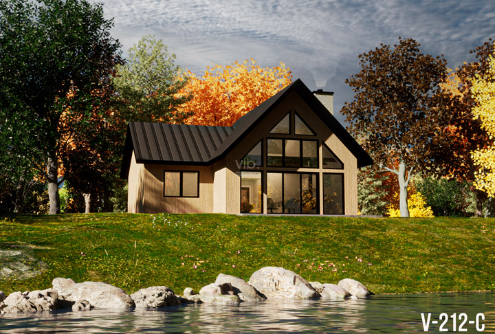 Plan de maison plain-pied &agrave; vendre - Mod&egrave;le V-212-C