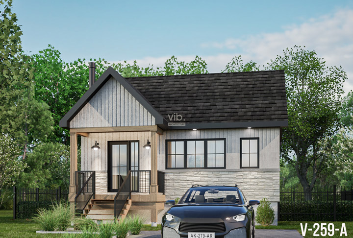 Plan de maison plain-pied &agrave; vendre - Mod&egrave;le V-259-A