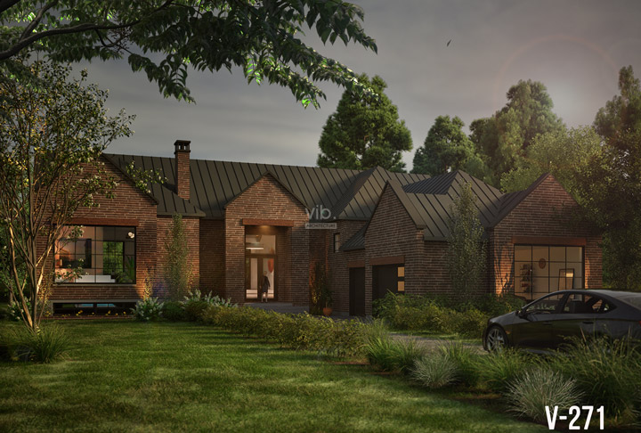 Plan de maison plain-pied &agrave; vendre - Mod&egrave;le V-271