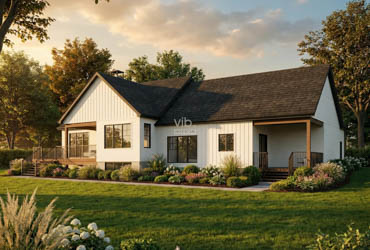 Maison J+P - Plan de maison interg&eacute;n&eacute;ration &agrave; vendre - Image arri&egrave;re